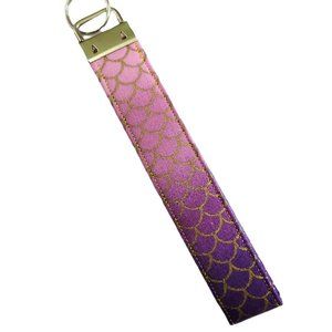 Keychain | Keyfob | Lanyard Wristlet - Mermaid Scales